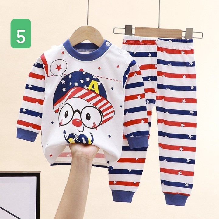 HA2096 - BỘ COTTON MẶC NHÀ DÀI TAY