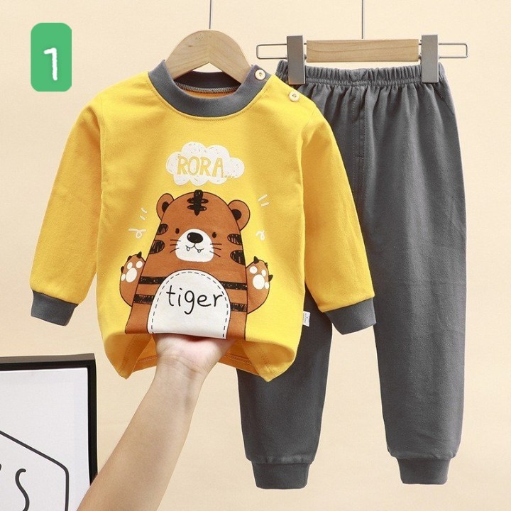 HA2096 - BỘ COTTON MẶC NHÀ DÀI TAY