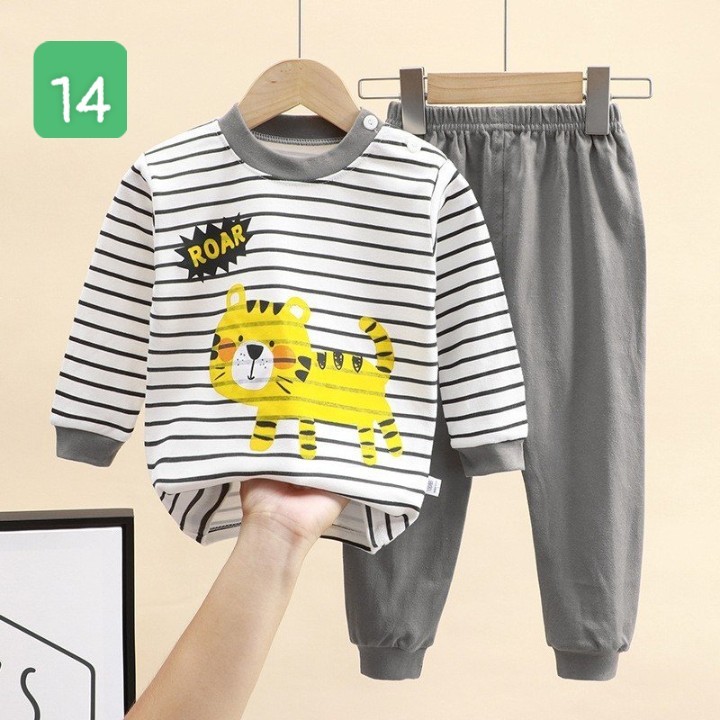 HA2096 - BỘ COTTON MẶC NHÀ DÀI TAY