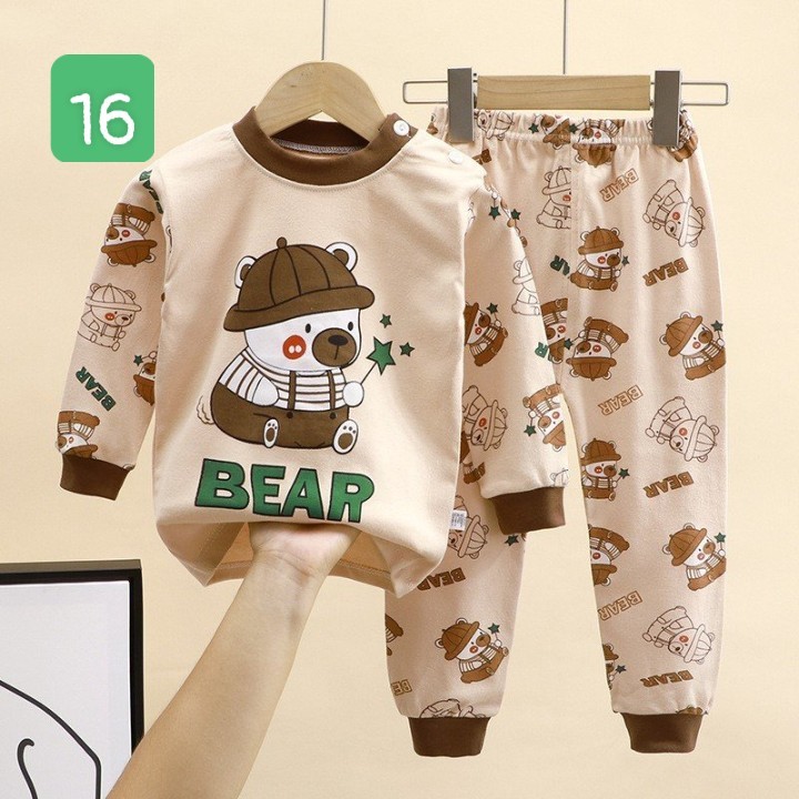 HA2096 - BỘ COTTON MẶC NHÀ DÀI TAY