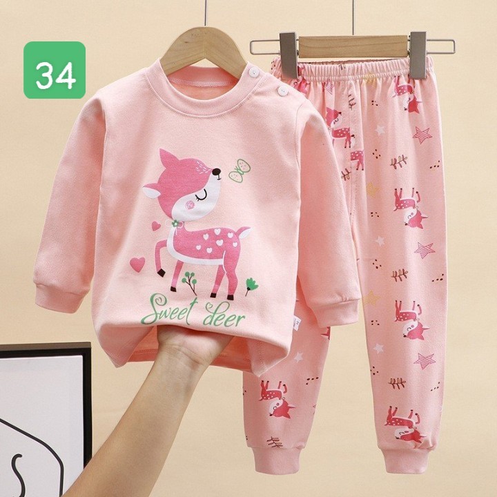 HA2096 - BỘ COTTON MẶC NHÀ DÀI TAY