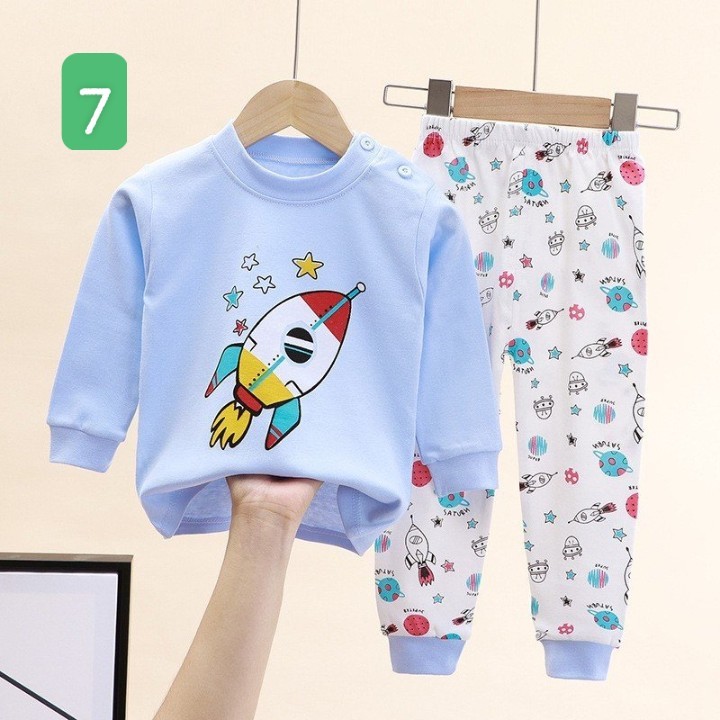 HA2096 - BỘ COTTON MẶC NHÀ DÀI TAY