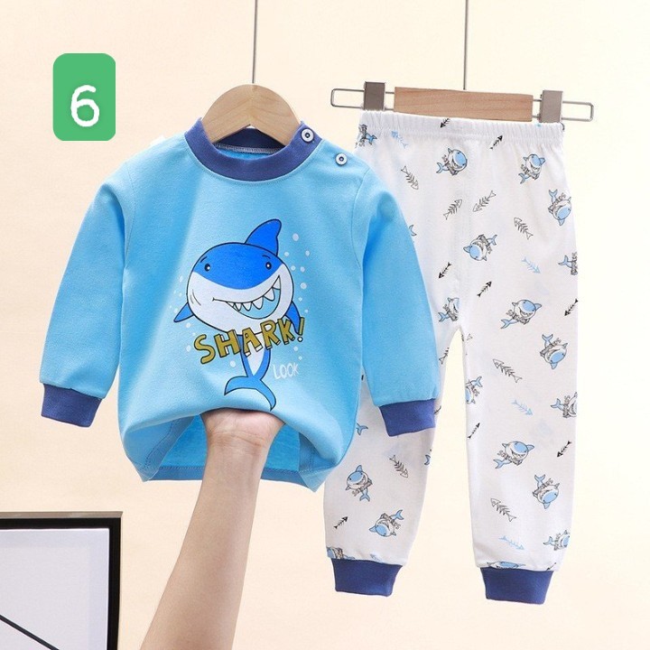 HA2096 - BỘ COTTON MẶC NHÀ DÀI TAY