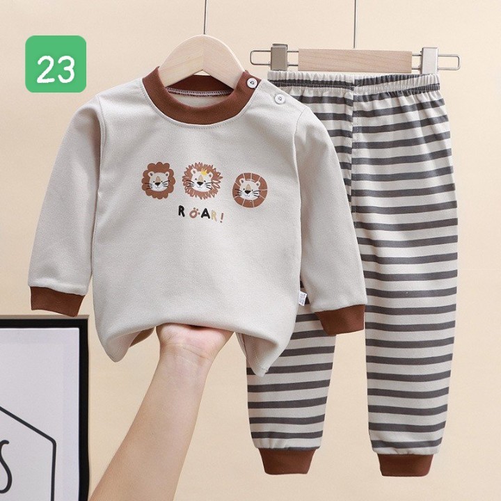 HA2096 - BỘ COTTON MẶC NHÀ DÀI TAY
