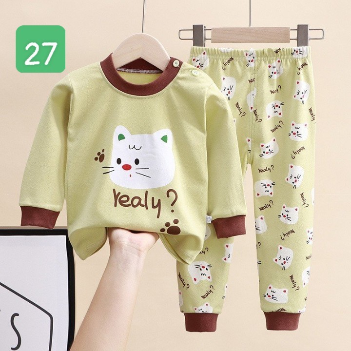 HA2096 - BỘ COTTON MẶC NHÀ DÀI TAY