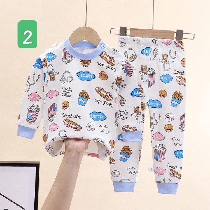 HA2096 - BỘ COTTON MẶC NHÀ DÀI TAY