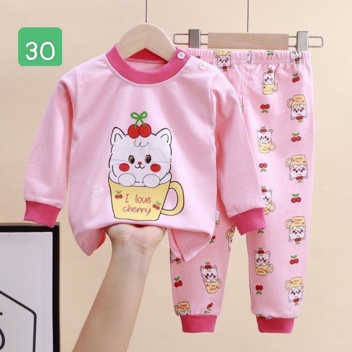 HA2096 - BỘ COTTON MẶC NHÀ DÀI TAY