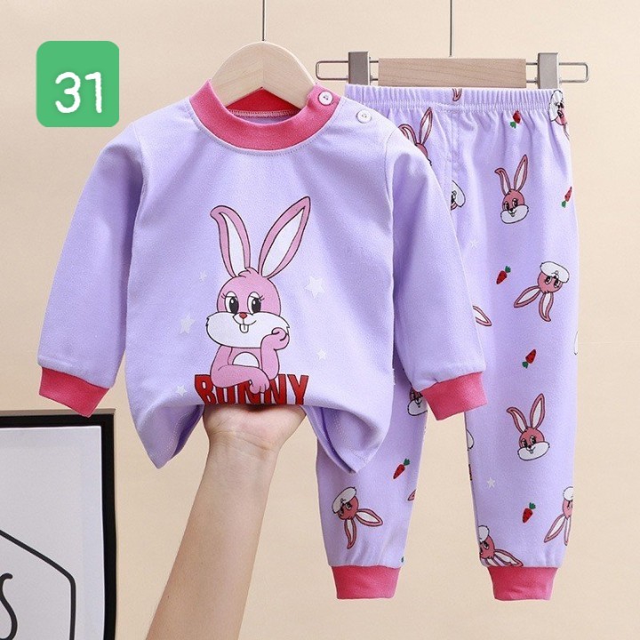 HA2096 - BỘ COTTON MẶC NHÀ DÀI TAY