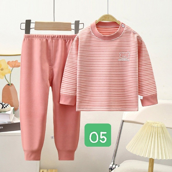 HA2191 - BỘ NỈ KẺ CHO BÉ