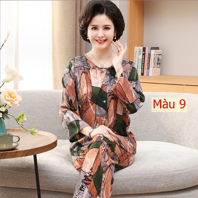 HH2594 - ‼ ❌BỘ LANH DÀI TAY TRUNG NIÊN
