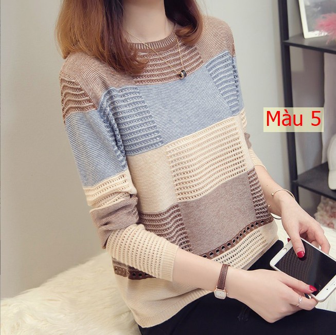 HH2596 - ÁO LEN CARO CHO NỮ