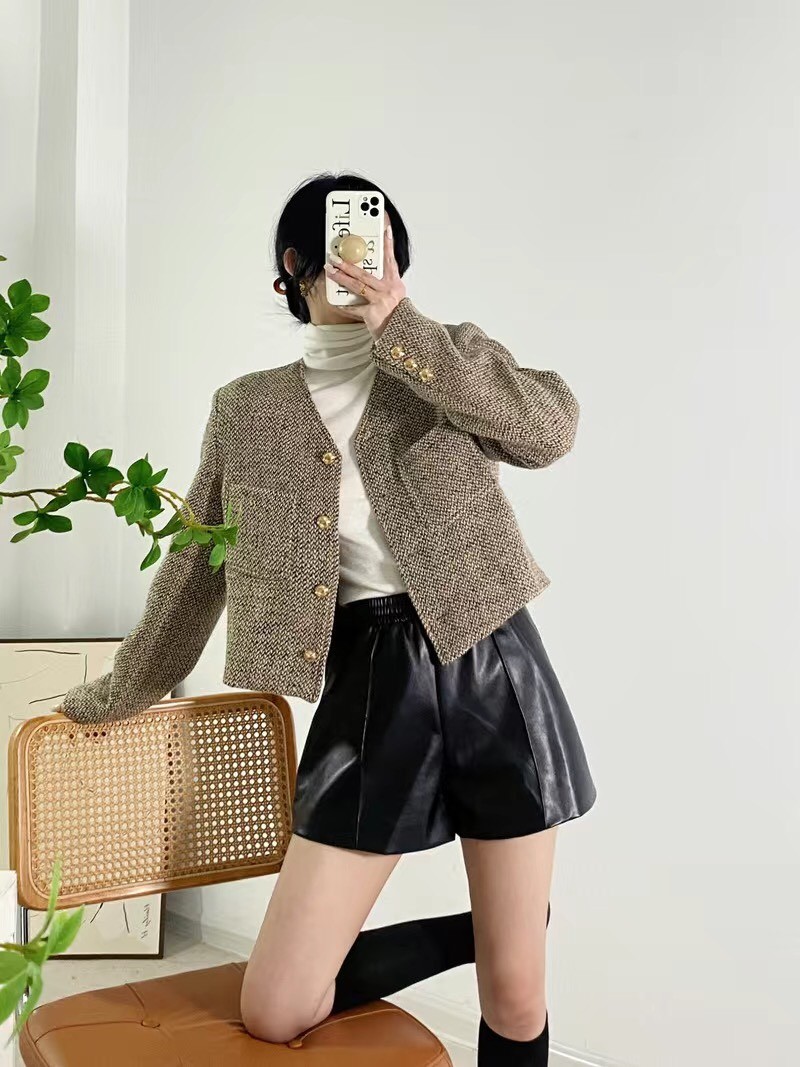 HA2691 - ÁO DẠ TIÊU 3 KHUY VÀNG