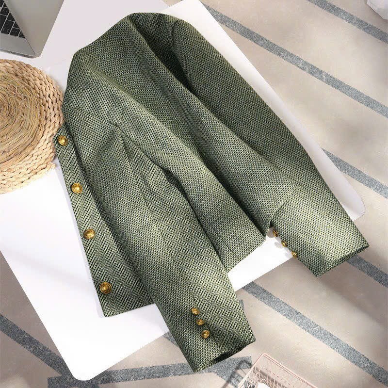 HA2691 - ÁO DẠ TIÊU 3 KHUY VÀNG