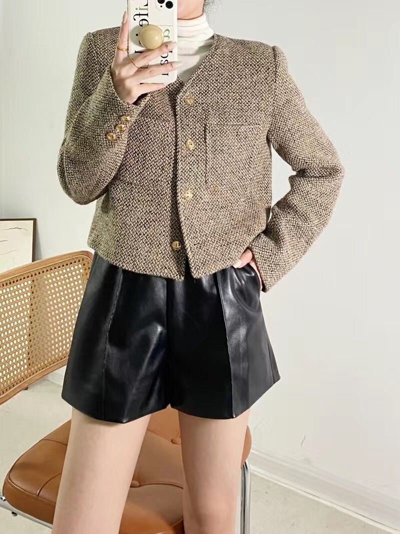 HA2691 - ÁO DẠ TIÊU 3 KHUY VÀNG