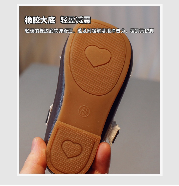 HA22107 - GIÀY BÚP BÊ THÊU HOA BÉ GÁI