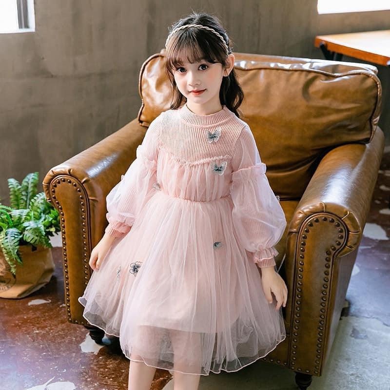HA2105 - VÁY CÔNG CHÚA HÌNH BƯỚM PHA LEN