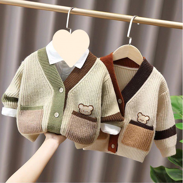 HH3102 - LEN CARDIGAN CHO BÉ YÊU