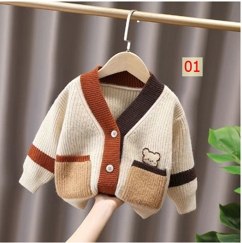 HH3102 - LEN CARDIGAN CHO BÉ YÊU