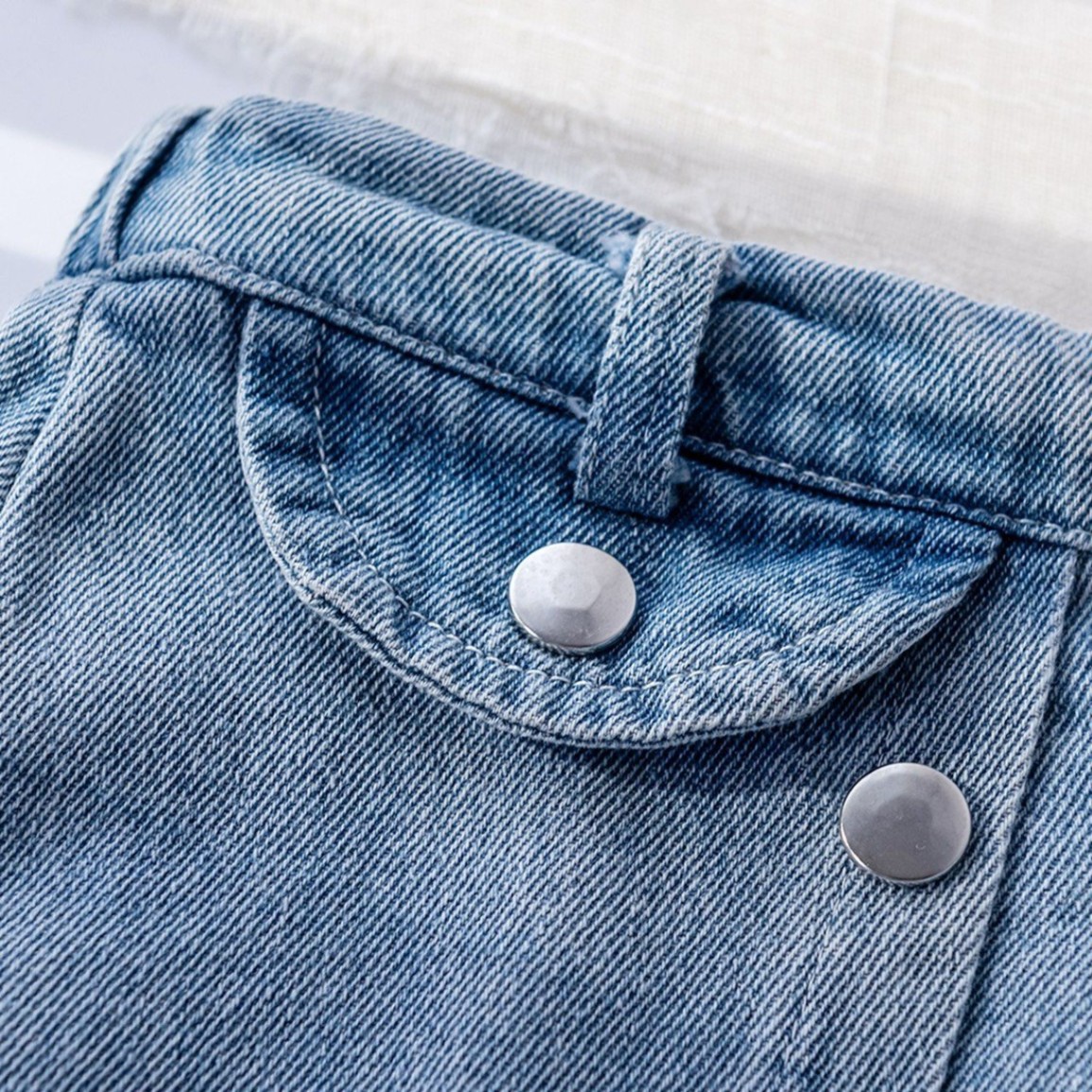 HA3103 - CHÂN VÁY JEAN XẾP LY CHO BÉ