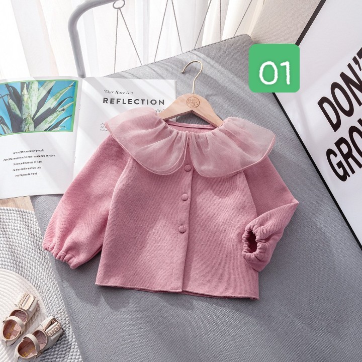 HA3104 - ÁO PHỐI CỔ REN HÀN QUỐC