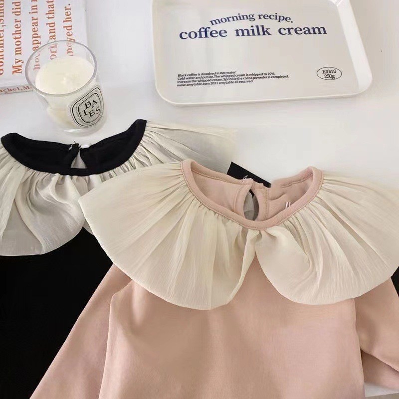 HA3104 - ÁO PHỐI CỔ REN HÀN QUỐC