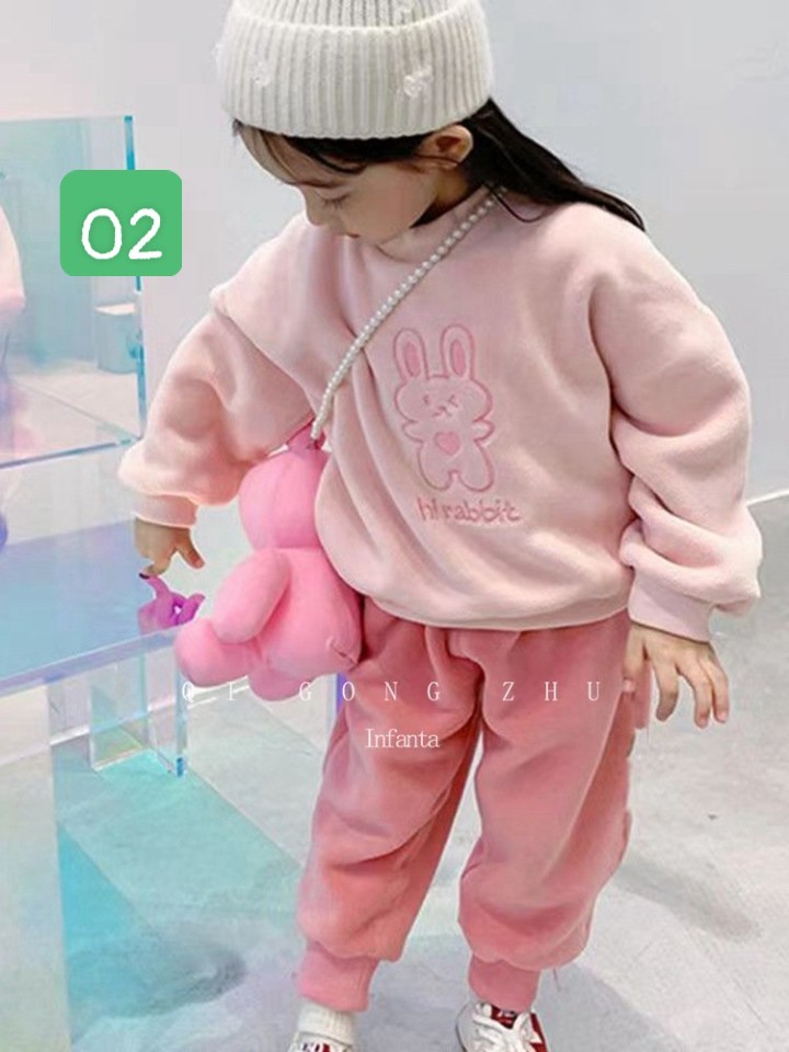 HA4108 - BỘ NỈ CHO BÉ GÁI