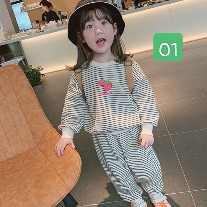 HA4108 - BỘ NỈ CHO BÉ GÁI