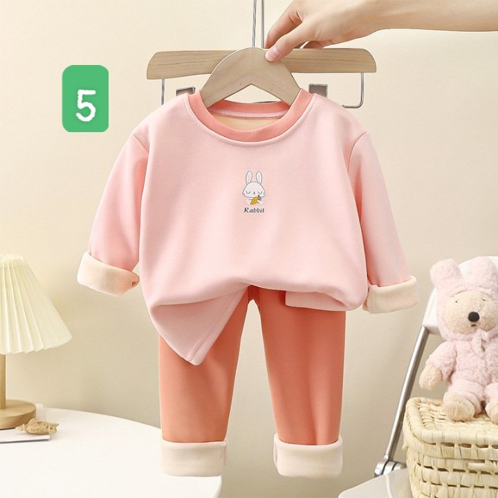 HA5108 - BỘ NỈ LÓT LÔNG VÀNG CHO BÉ