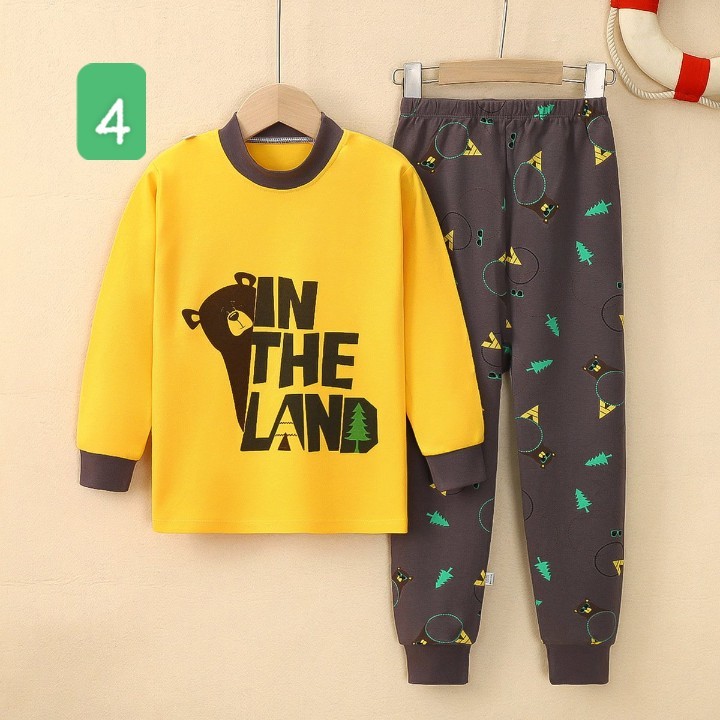 HA5107 - BỘ COTTON MẶC NHÀ CHO BÉ