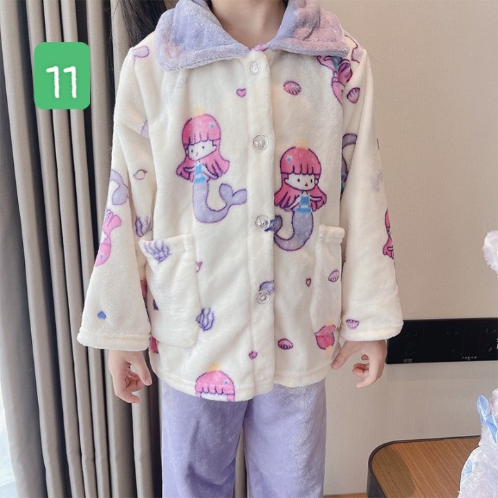 HA5103 - BỘ PIZAMA LÔNG CỪU MẸ CON