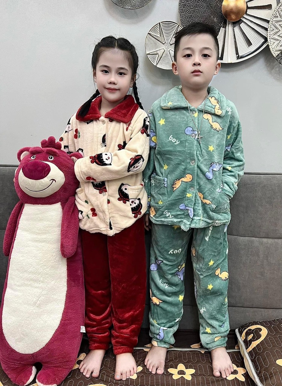 HA5103 - BỘ PIZAMA LÔNG CỪU MẸ CON