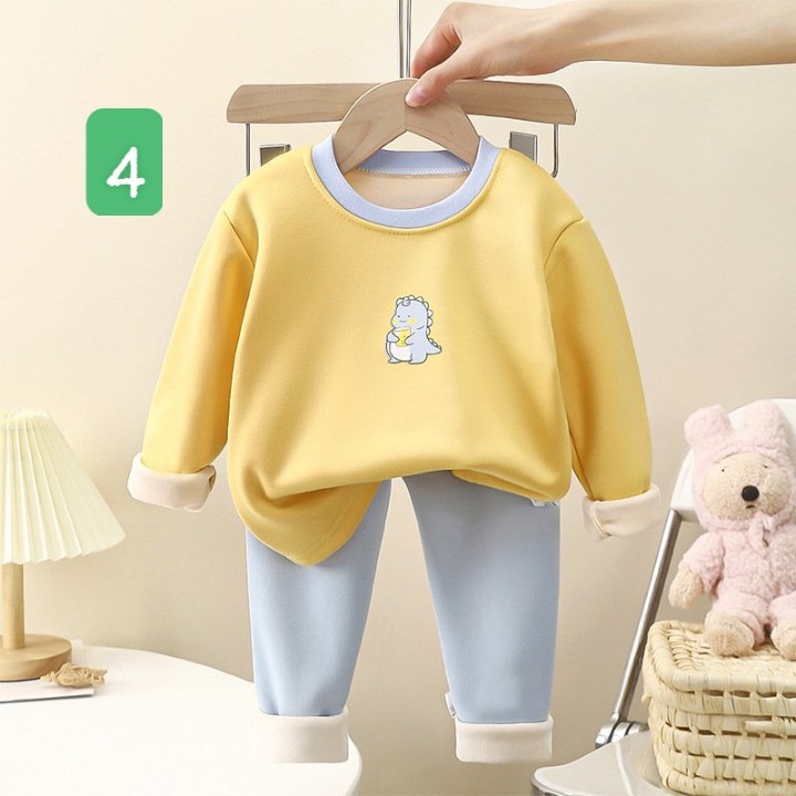 HA5108 - BỘ NỈ LÓT LÔNG VÀNG CHO BÉ
