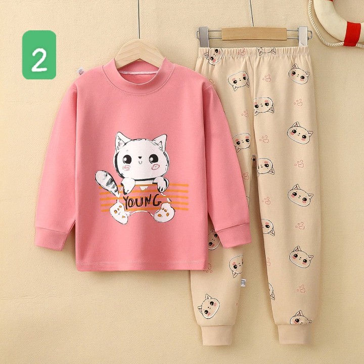 HA5107 - BỘ COTTON MẶC NHÀ CHO BÉ