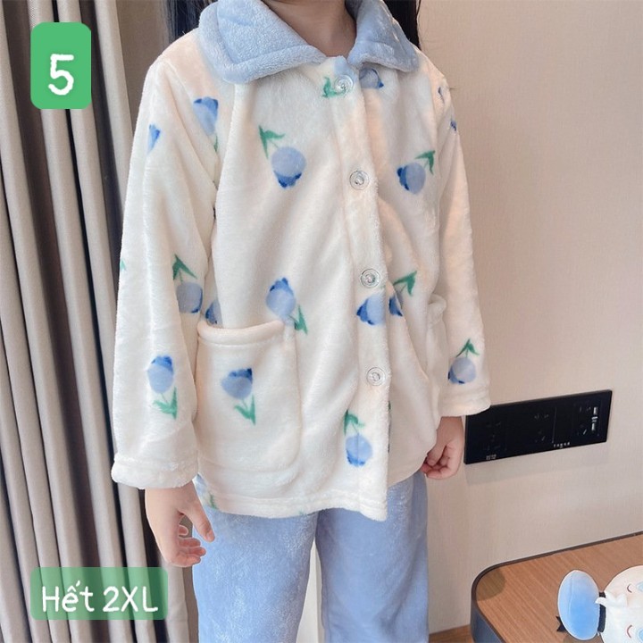 HA5103 - BỘ PIZAMA LÔNG CỪU MẸ CON