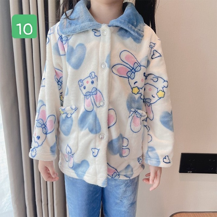 HA5103 - BỘ PIZAMA LÔNG CỪU MẸ CON