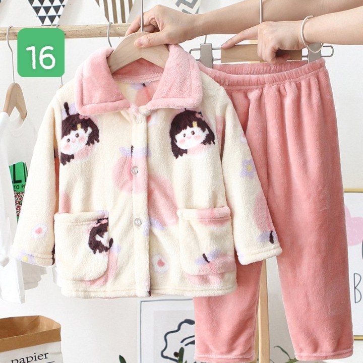 HA5103 - BỘ PIZAMA LÔNG CỪU MẸ CON
