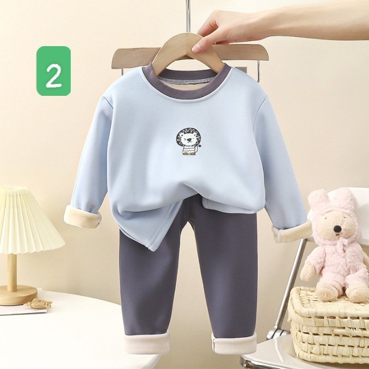 HA5108 - BỘ NỈ LÓT LÔNG VÀNG CHO BÉ