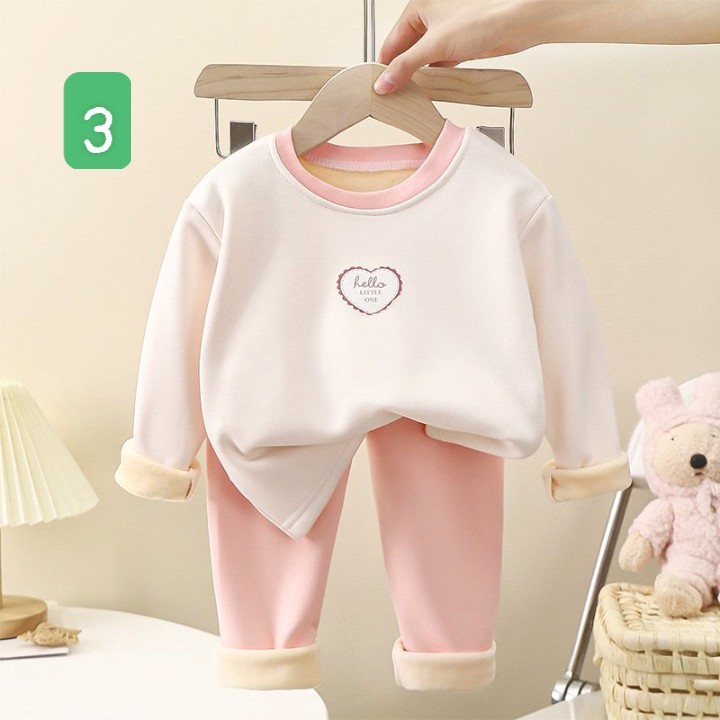 HA5108 - BỘ NỈ LÓT LÔNG VÀNG CHO BÉ