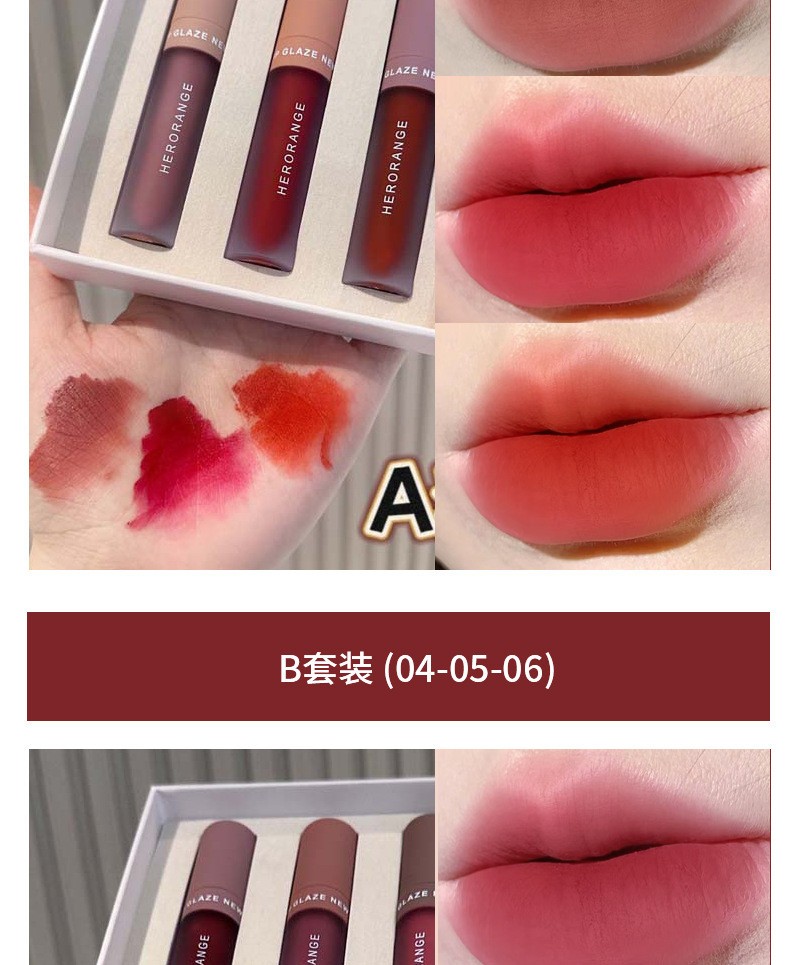 HH9106 - 💎 ☘️☘️SET SON 3 CÂY HÃNG HERORANGE NỘI ĐỊA TRUNG