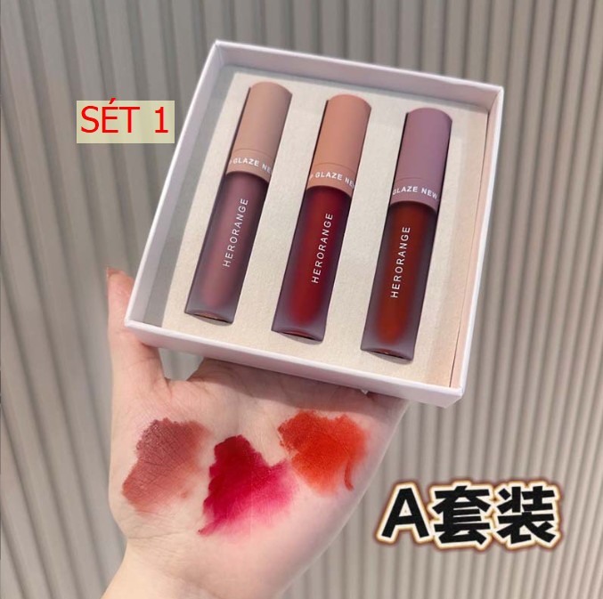 HH9106 - 💎 ☘️☘️SET SON 3 CÂY HÃNG HERORANGE NỘI ĐỊA TRUNG
