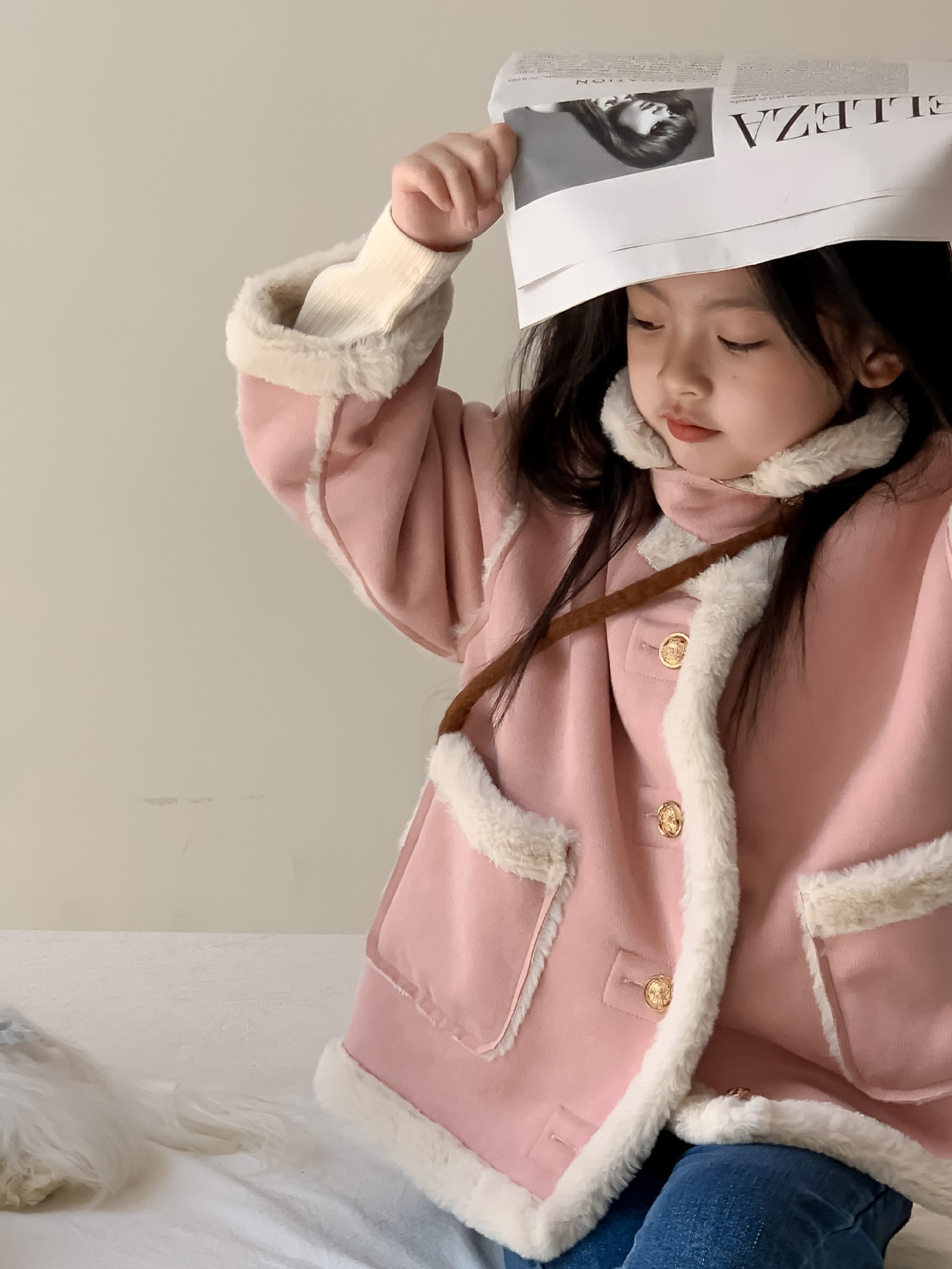 HH12107 - ÁO KHOÁC DA LỘN LÓT LÔNG BG