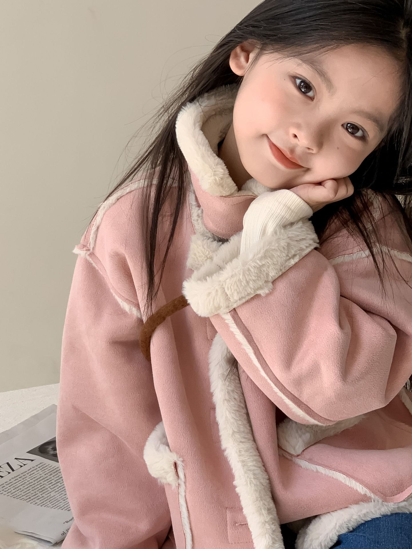 HH12107 - ÁO KHOÁC DA LỘN LÓT LÔNG BG