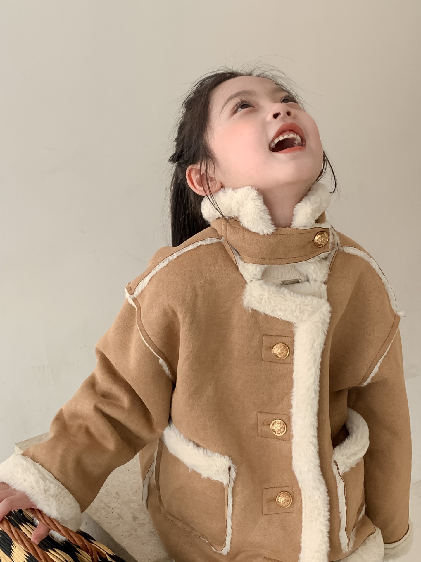 HH12107 - ÁO KHOÁC DA LỘN LÓT LÔNG BG