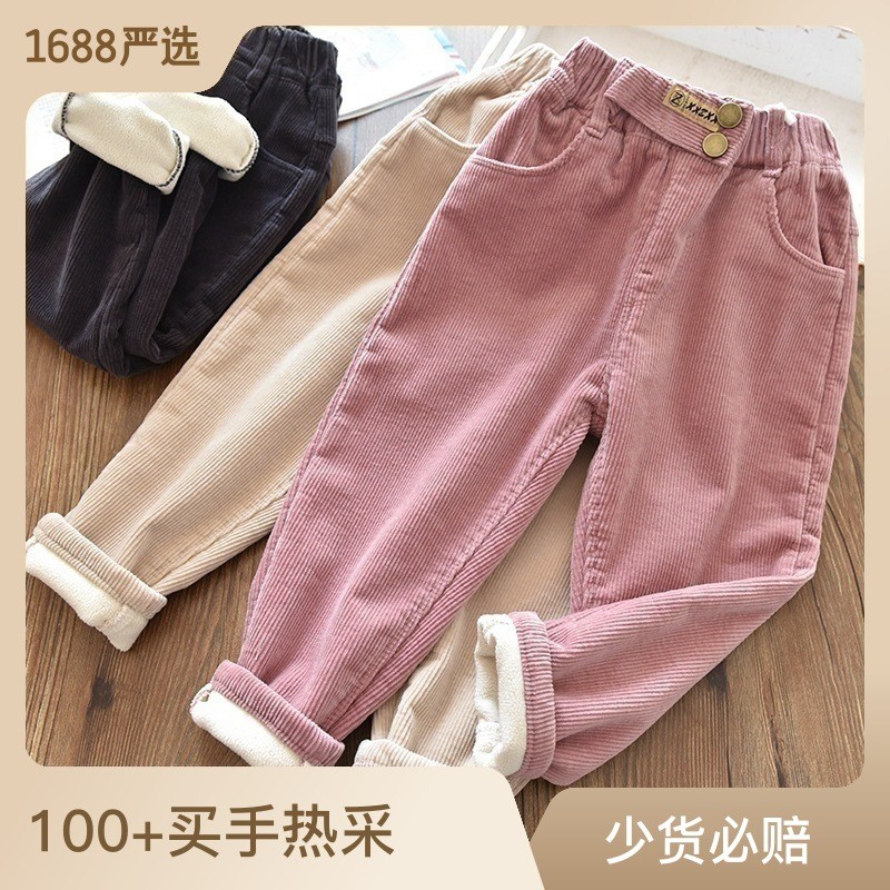 HA12106 - QUẦN NHUNG TĂM LÓT LÔNG CHO BÉ