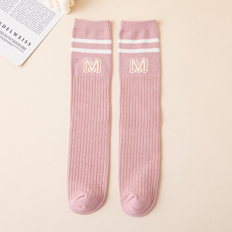 HA13108 - COMBO 5 ĐÔI TẤT ĐÙI LỬNG CHỮ M
