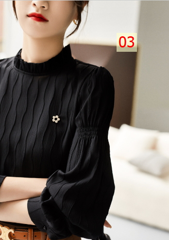 HH14106 - ÁO SƠ MI VÂN NỔI DÀI TAY