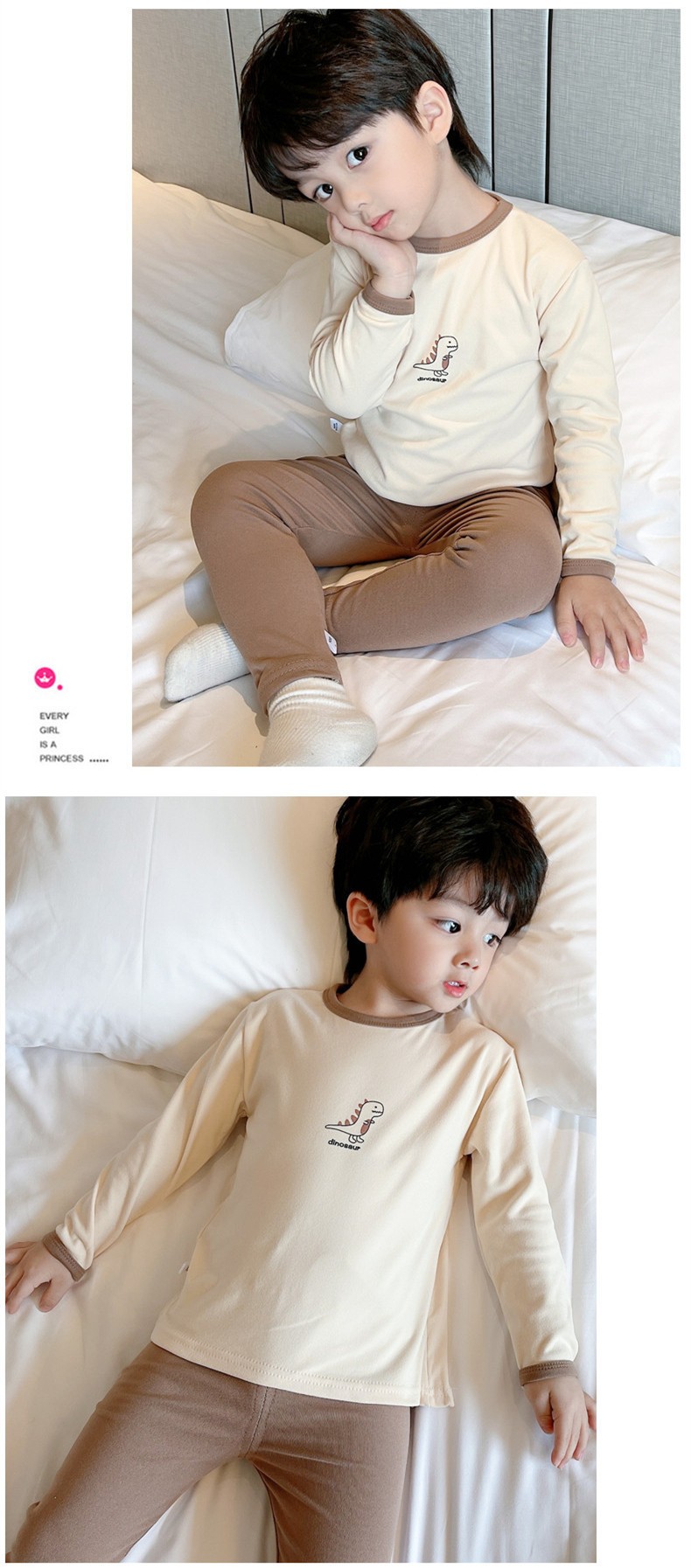 24HA197.03 - SET 2 BỘ NỈ TUYẾT NHUNG CHO BÉ