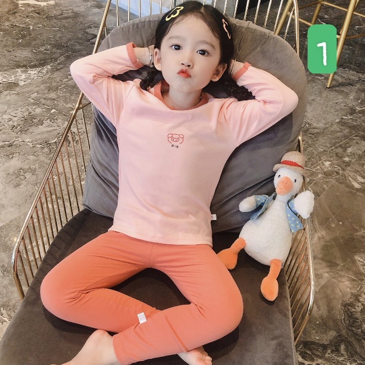 HA15105 - BỘ MẶC NHÀ THU ĐÔNG CHO BÉ