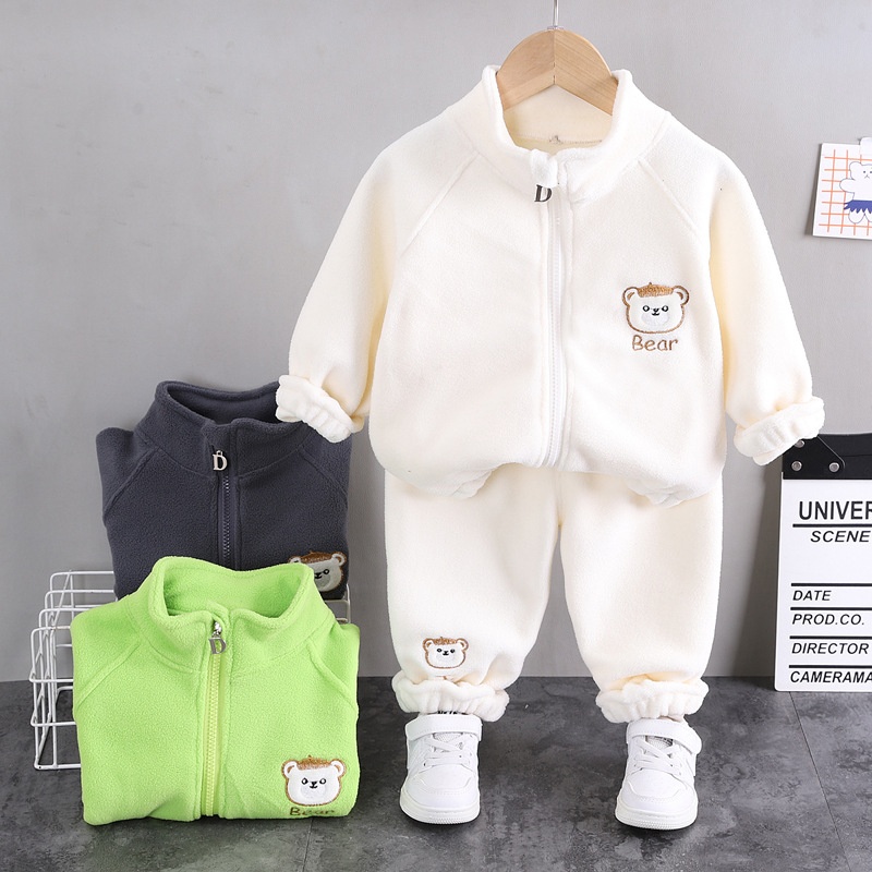 HH17104 - BỘ DÀI TAY HÌNH GẤU CHO BÉ