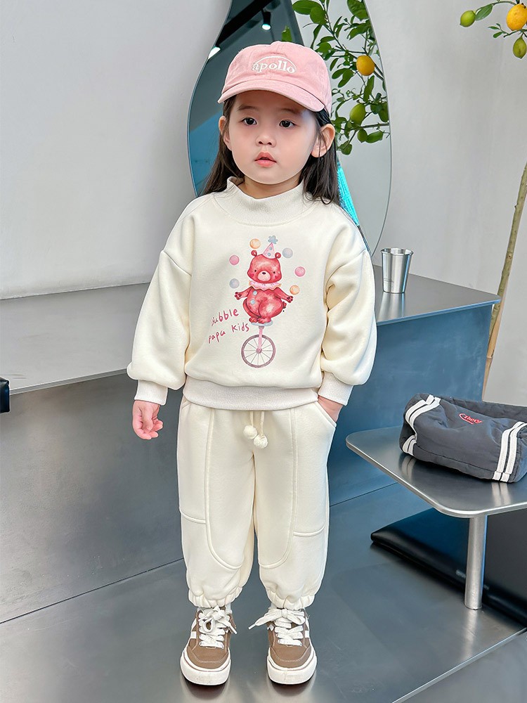 HA16105 - BỘ NỈ LÓT LÔNG BÉ GÁI